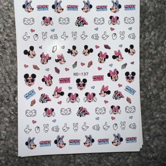$1 NAIL STICKER SHEET. NEW. $1 WITH ANY $10 ORDER OR MORE - Picture 3 of 11